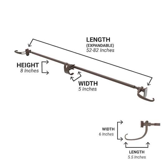 Village Lighting Brown Double Door Garland Hanger